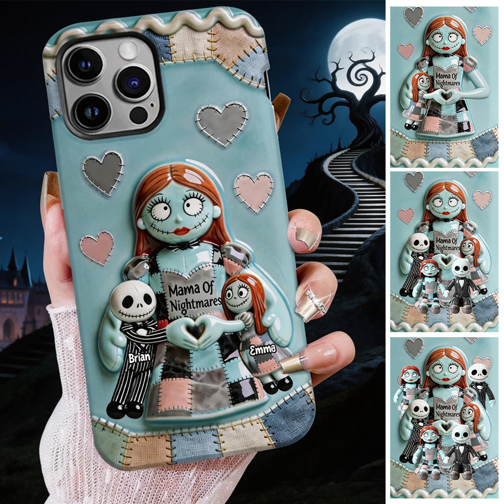 Personalized Spooky Mama Of Nightmares Phone Case Gift for Mom