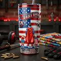 Personalized Best Dad Tumbler Custom Drinkware Gift for Father's Day