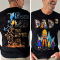 Personalized Anime T-Shirt for Dad Custom Name Gift Idea