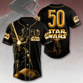 Personalized Star Wars 50th Anniversary Baseball Jersey Gift for Movie Fans