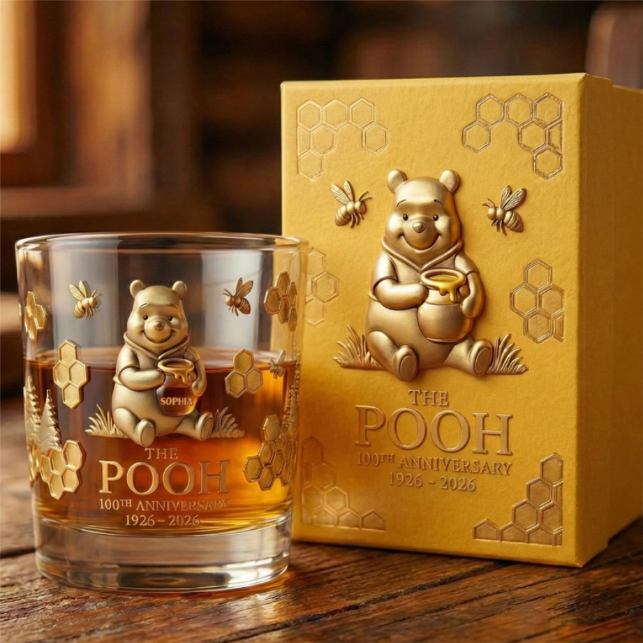 Personalized 100th Anniversary Whiskey Glass Gift for Movie Fans