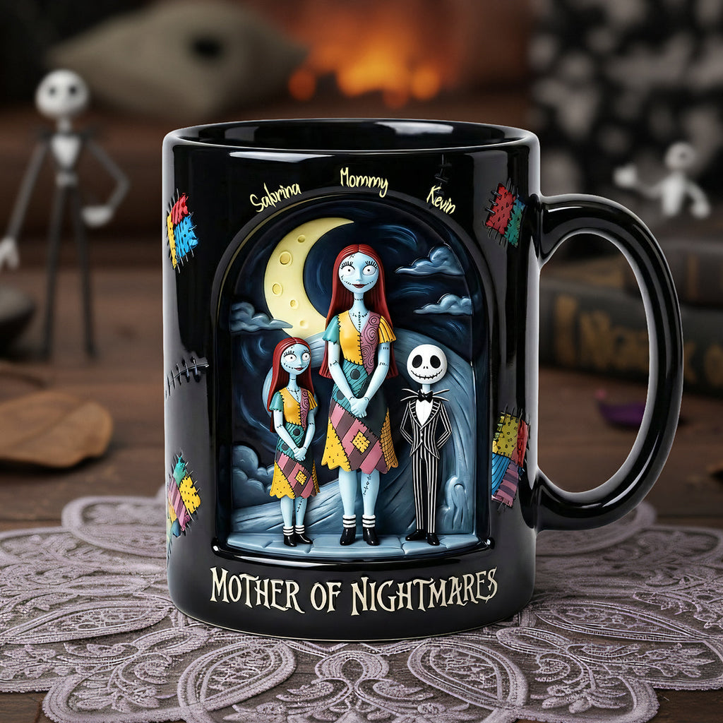 Personalized Spooky Mother of Nightmares Ceramic Mug for Mom