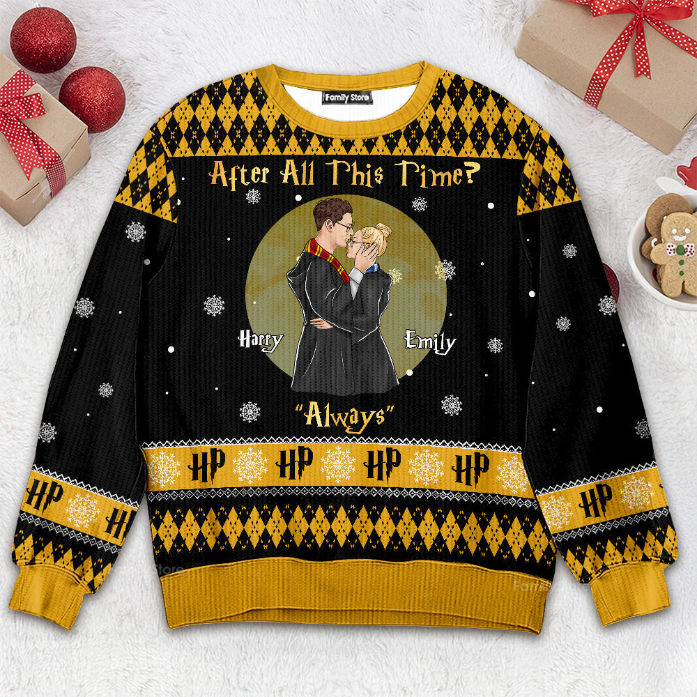 Personalized Ugly Sweater Gift for Couple - After All This Time - Cozy Winter Apparel