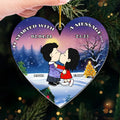 Personalized Acrylic Heart Ornament Custom Couple Gift for Anniversary