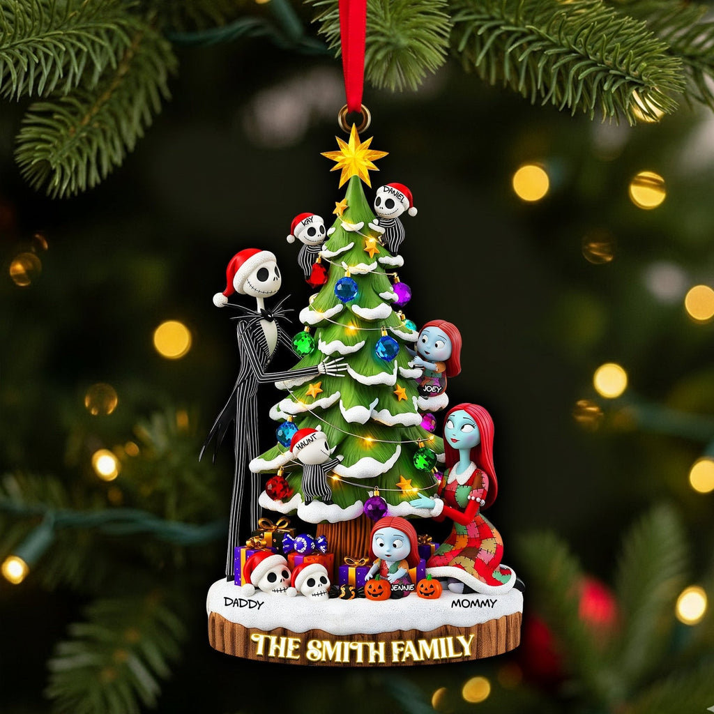 Personalized Acrylic Christmas Ornament Family Gift Custom Names
