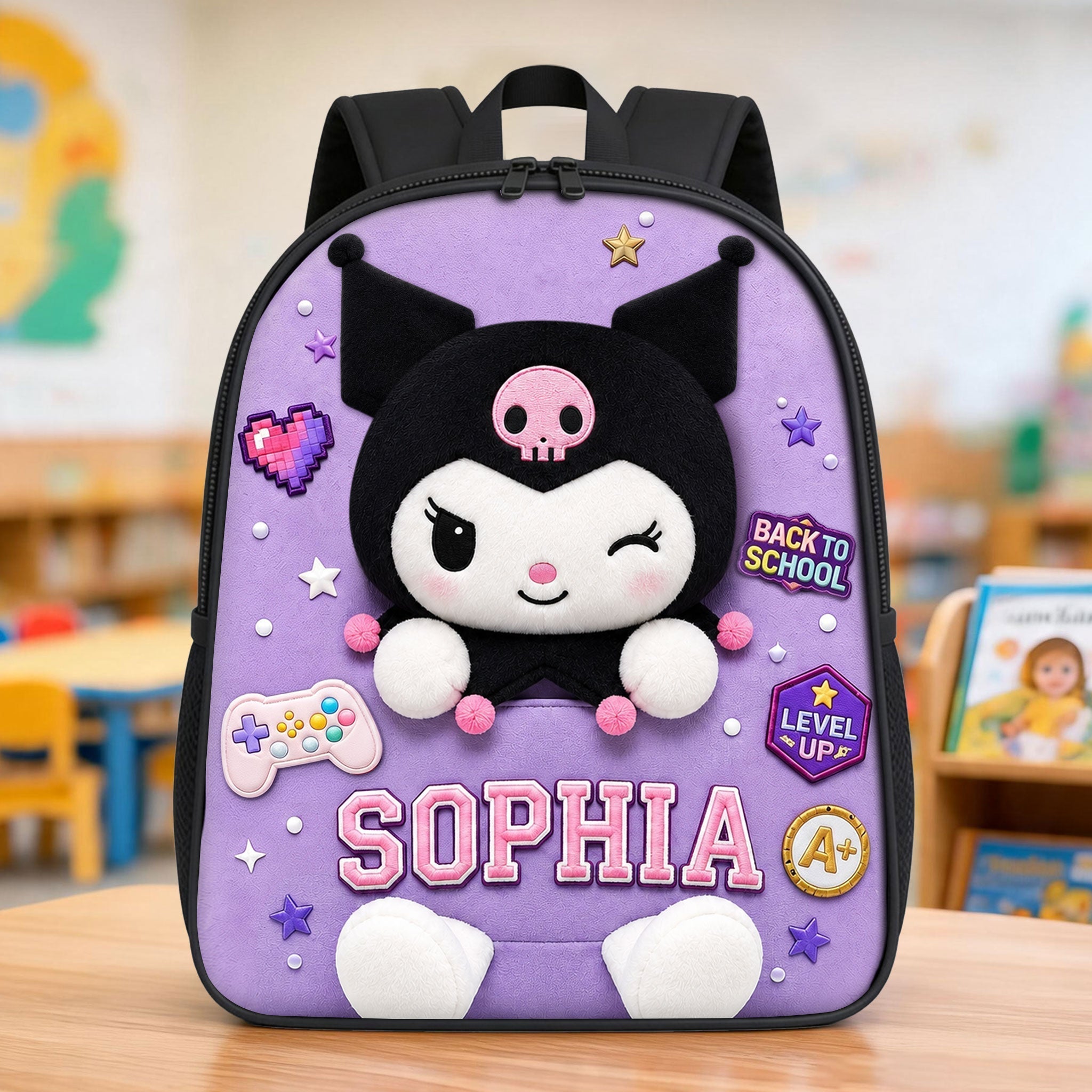 Personalized Cute Bunny Backpack Set for Girls - Back to School Gift