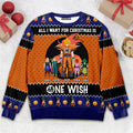 Personalized Dragon Ball Z Ugly Sweater Custom Name Gift for Dad/Grandpa