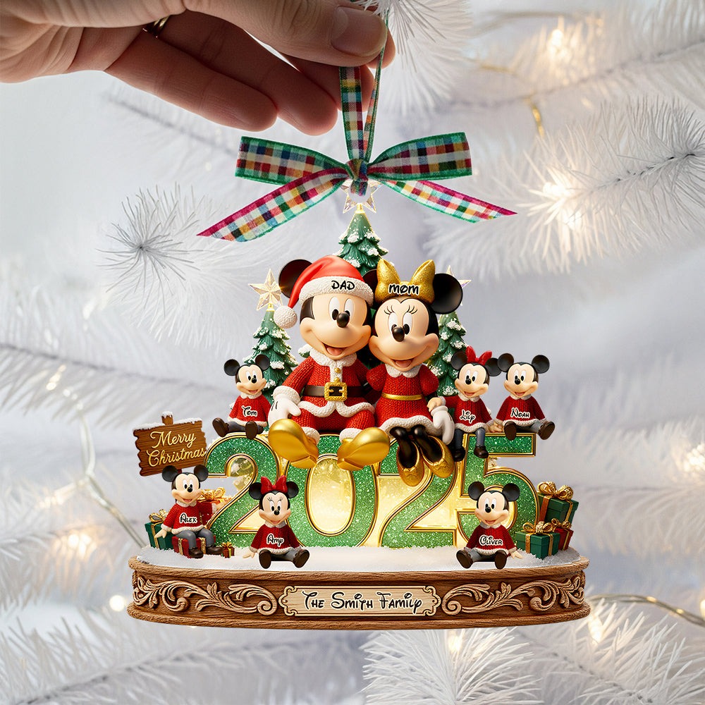 Personalized Family Christmas Ornament Custom Acrylic Décor Gift