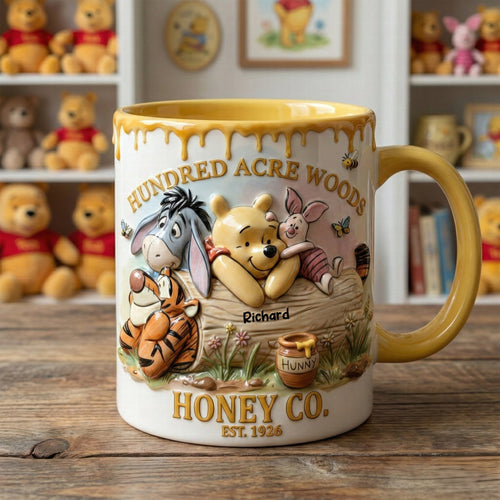 Personalized Accent Mug Honey Bear 100 Years Gift for Movie Fans Mug GradoCreations