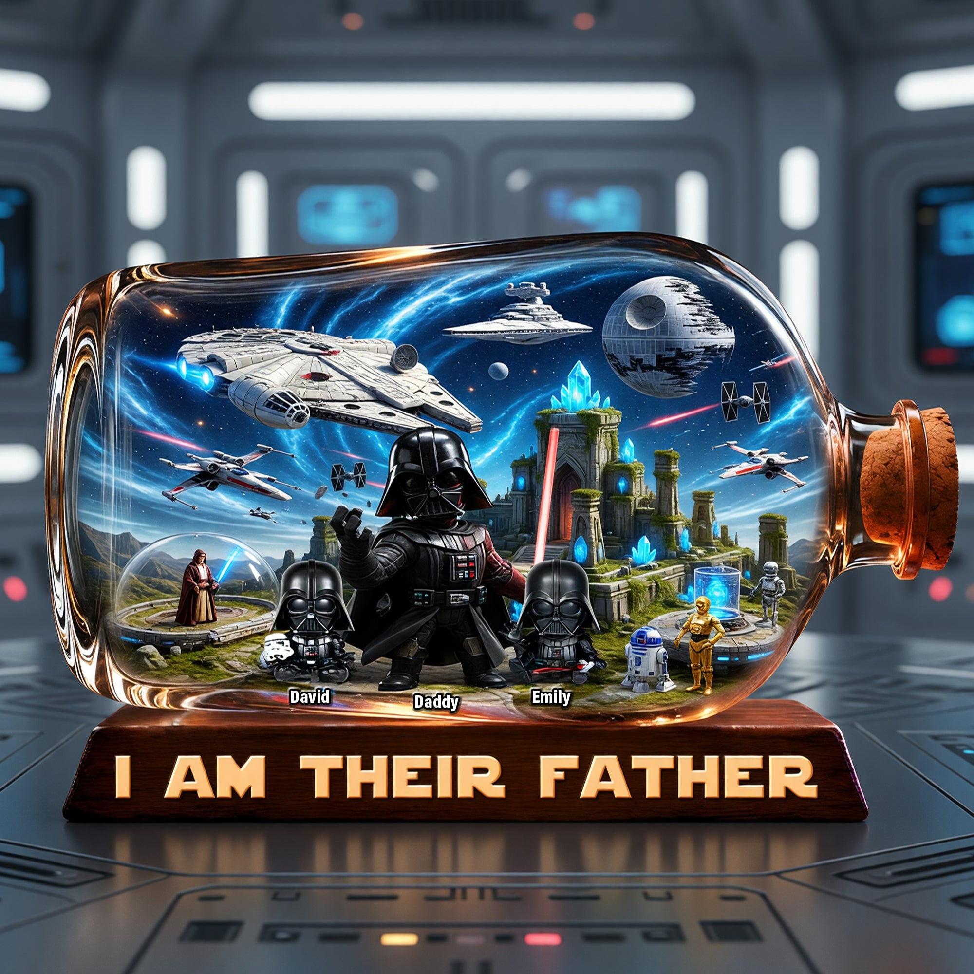 Personalized Acrylic Plaque I Am Their Father Gift for Dad
