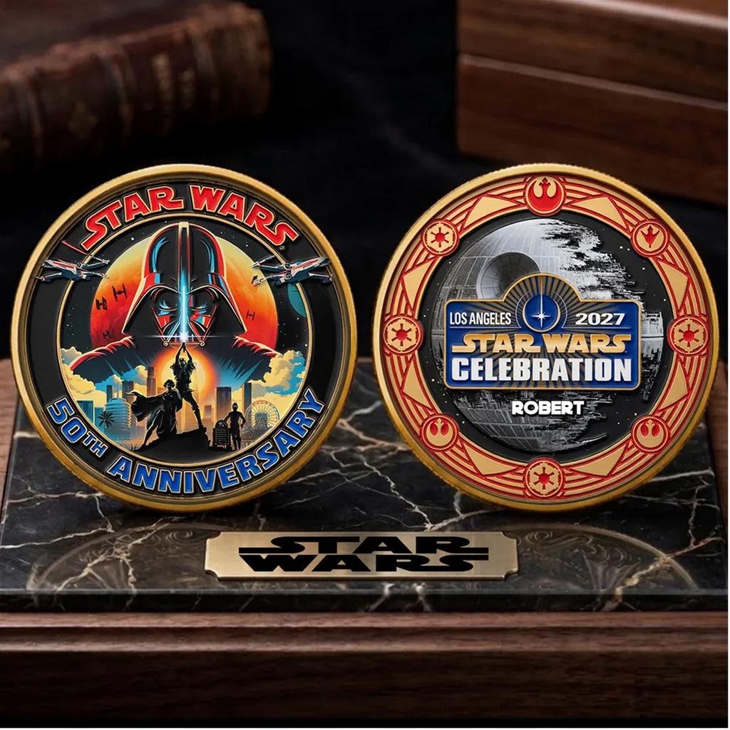Personalized Star Wars 50th Anniversary Commemorative Coin Gift Coin GradoCreations