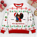Personalized Ugly Christmas Sweater for Couples | Custom Name Gift