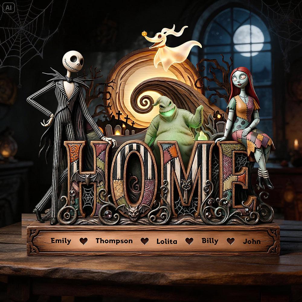 Personalized Home Is Where Family Is Acrylic Plaque Gift for Movie Fans
