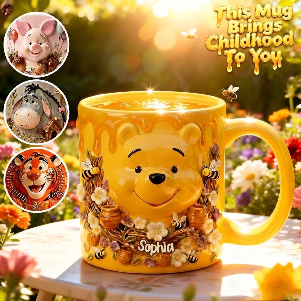 Personalized Honey Bear Mug Celebrate Friendship Gift for Movie Fans