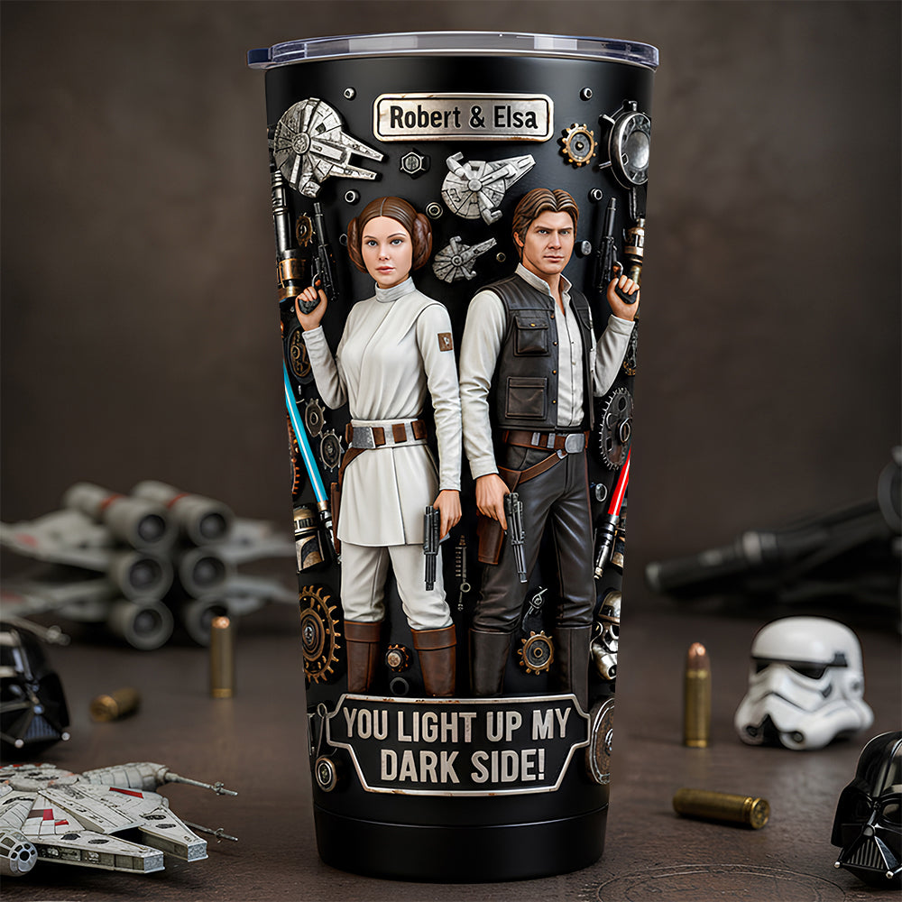 Personalized Movie-Themed Tumbler Custom Name Gift for Couples