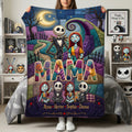 Personalized Spooky Mama Blanket Gift for Mom | Movie Fans