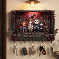 Personalized Horror Themed Hanging Rack for Family Gift Hanging Rack GradoCreations