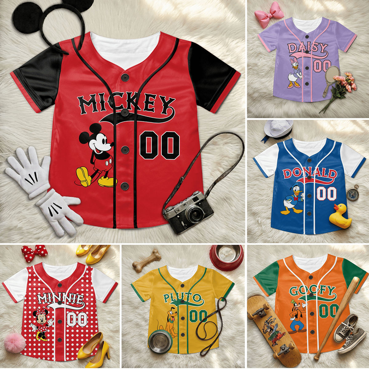 Personalized Disney Baseball Jersey for Kids, Youth, Adult - Unique Gift for Movie Fans