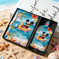 Personalized Mickey Mouse Passport Holder & Luggage Tag Set for Travelers Gift