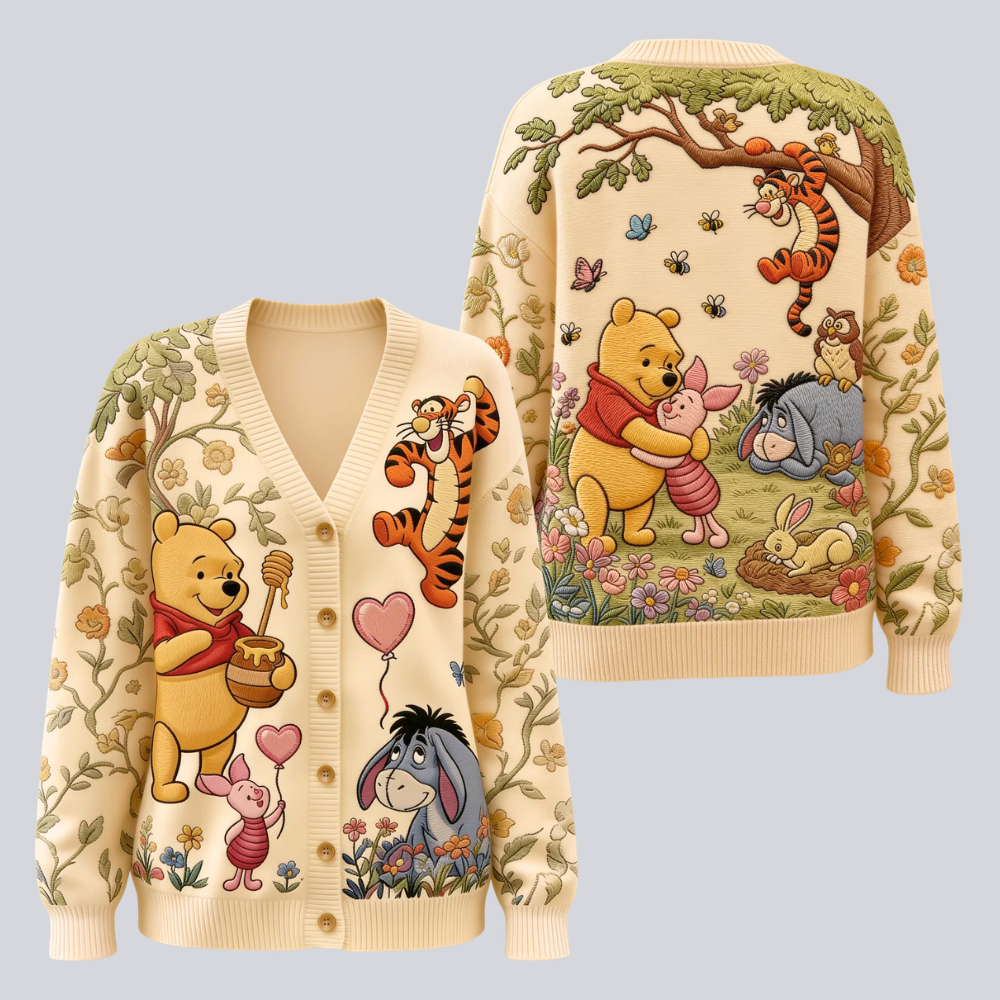 Personalized Knitted Cardigan Custom Name for Her | 100th Anniversary Gift Cardigan GradoCreations
