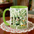 Personalized St. Patrick's Day Mug with Mickey Mouse Design Gift for Her