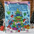 Personalized Christmas Blanket with Fun Characters for Kids Gift