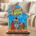 Personalized Super Mom Wooden Plaque Gift for Mom Wood Plaque GradoCreations