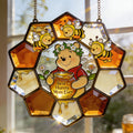 Personalized Honey Bear Suncatcher Gift for Mom | Window Decoration