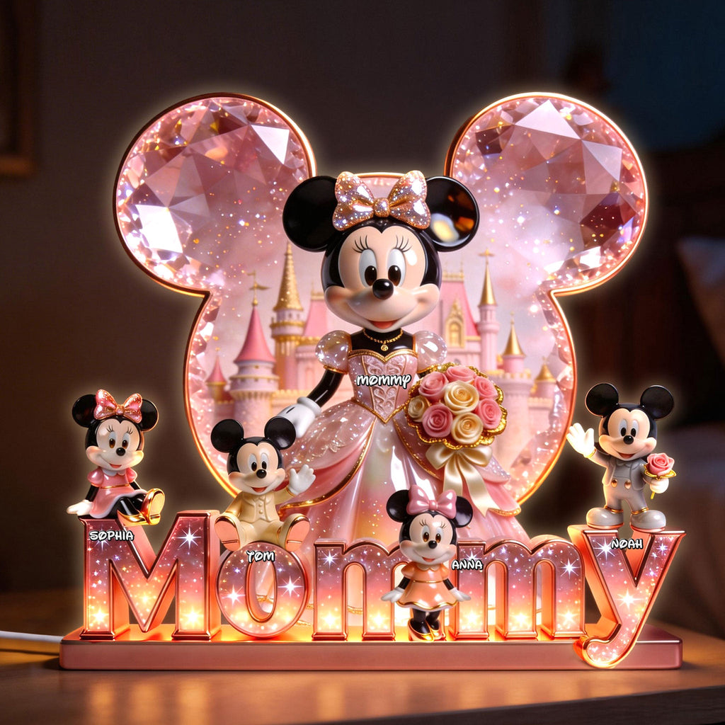 Personalized Magic Mouse Acrylic Light Box Gift for Mom