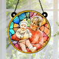 Personalized Photo Suncatcher for Grandma with Kids - Unique Gift