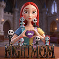 Personalized Spooky Nightmom Acrylic Plaque Gift for Mom