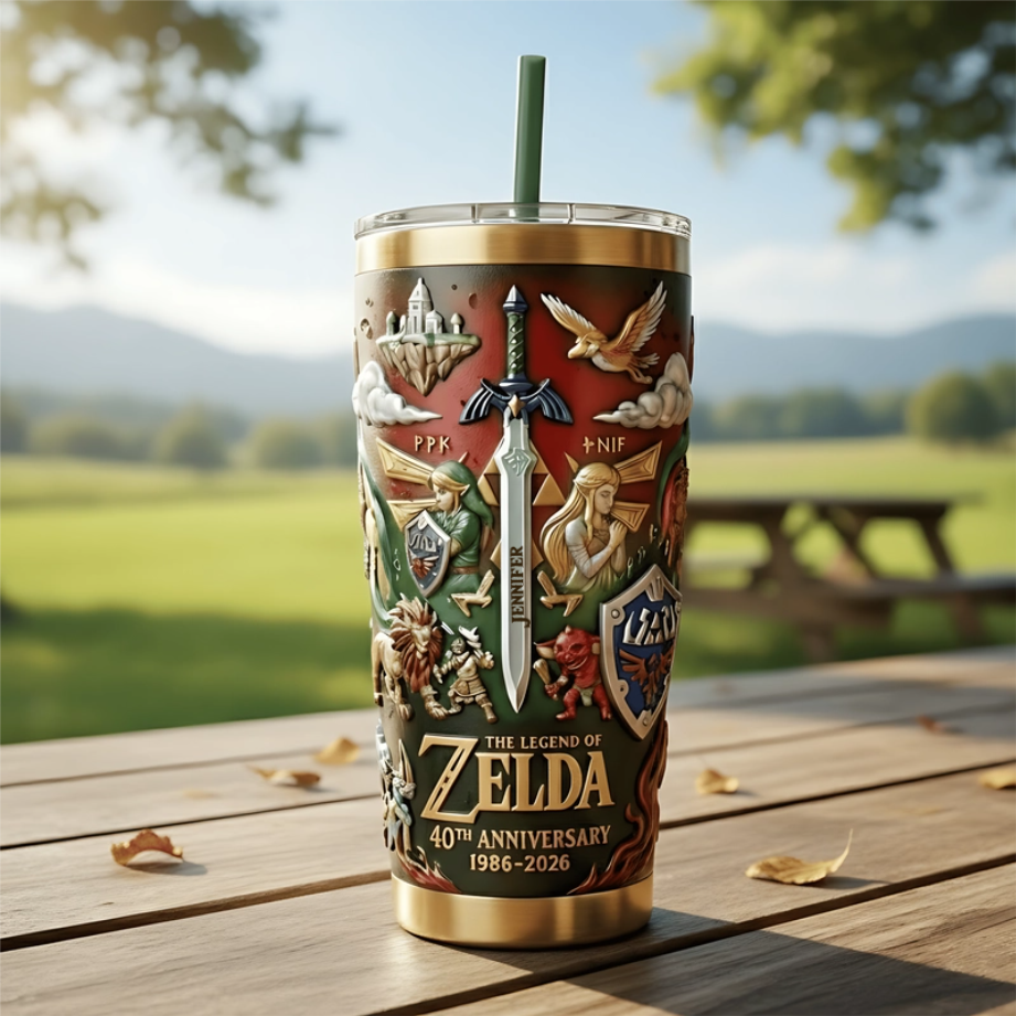 Personalized 40th Anniversary Tumbler Gift for Movie Fans