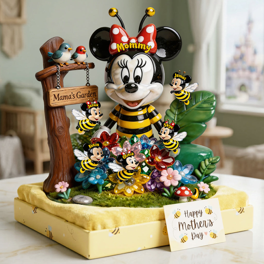 Personalized Acrylic Plaque with Mama's Garden Design Gift for Mom
