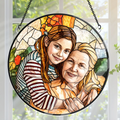 Personalized Acrylic Suncatcher Family Photo Gift for Mom or Grandma