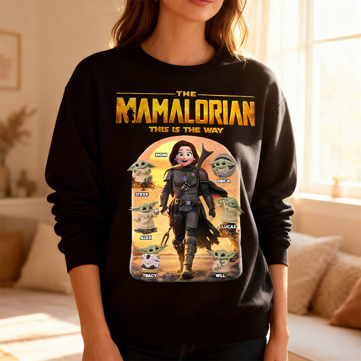Personalized Mom Galaxy Warrior All Over Shirt Gift Idea