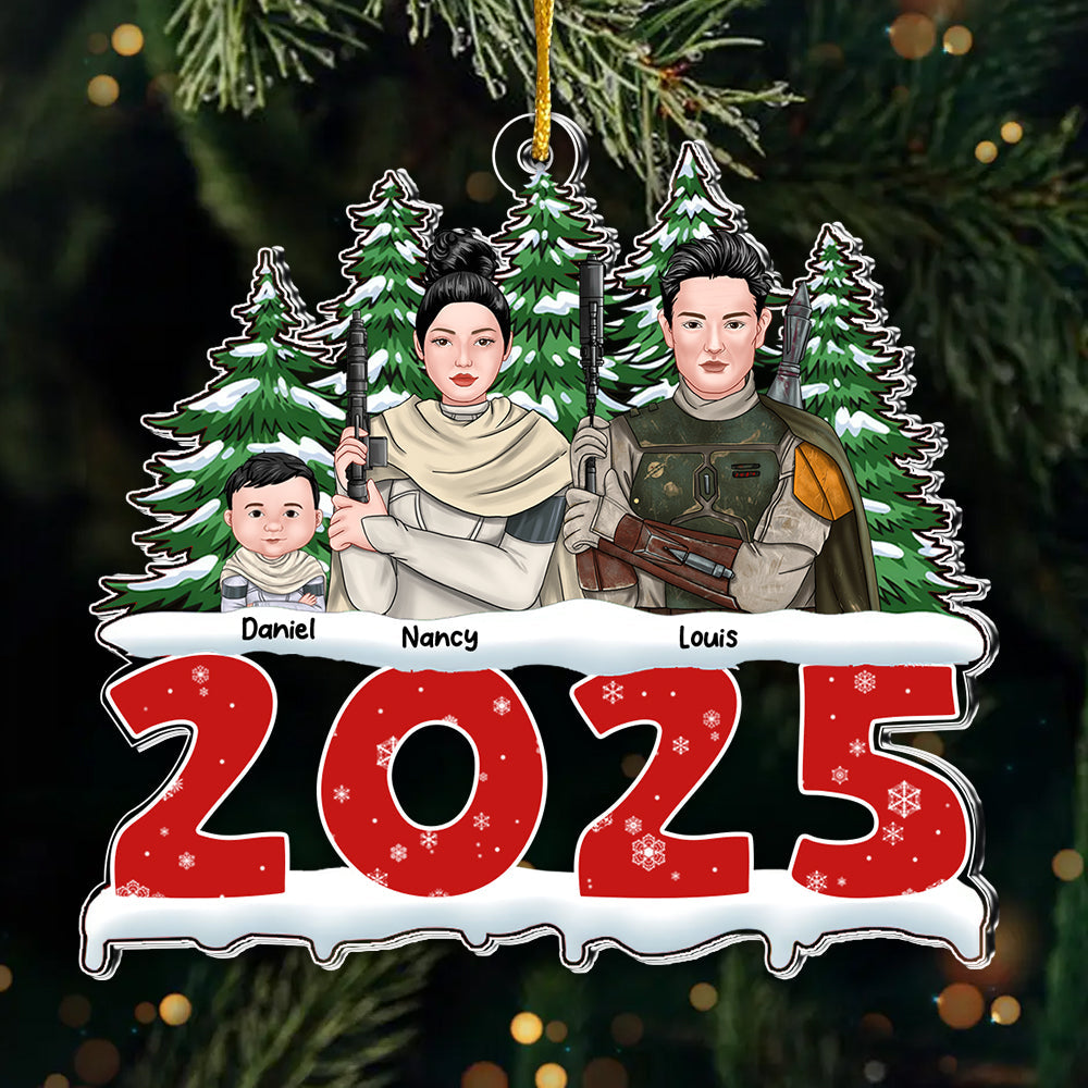 Personalized Family Acrylic Ornament Christmas Gift 2025