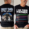 Personalized Best Dad in the Galaxy Shirt Custom Gift for Dad