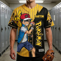 Personalized Pokémon Baseball Jersey Custom Name Gift for Fans