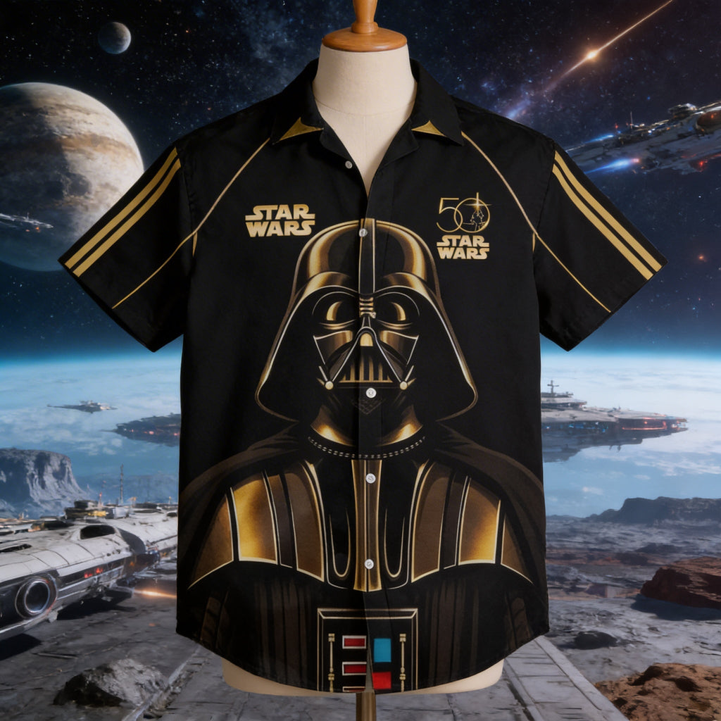 Personalized Star Wars 50th Anniversary Hawaiian Shirt Gift for Movie Fans