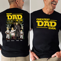 Personalized Best Dad In The Galaxy Shirt Custom Name Gift for Him