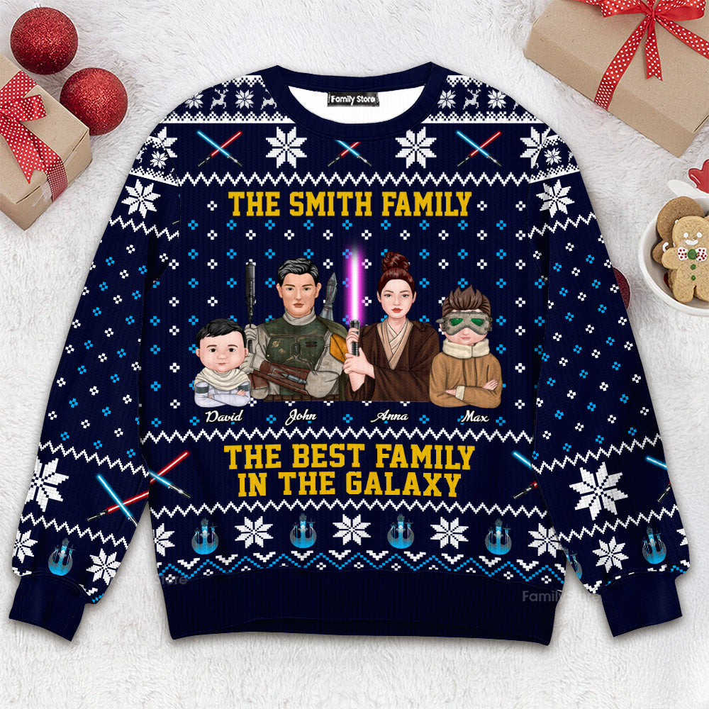 Personalized Star Wars Ugly Sweater for Family Christmas Gift
