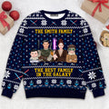 Personalized Star Wars Ugly Sweater for Family Christmas Gift