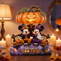 Personalized Halloween Acrylic Light Box Gift for Couples Acrylic Light Box GradoCreations