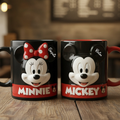 Personalized Mickey and Minnie Mouse Mug Custom Name Gift for Movie Fans