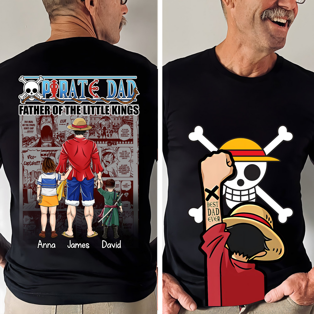 Personalized Pirate Adventure T-Shirt Best Dad Gift for Father's Day