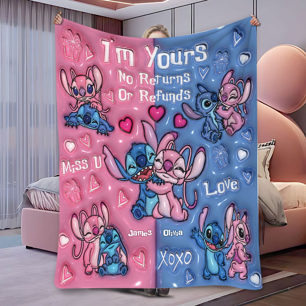 Personalized Couples Blanket with Custom Names Gift | GradoCreations