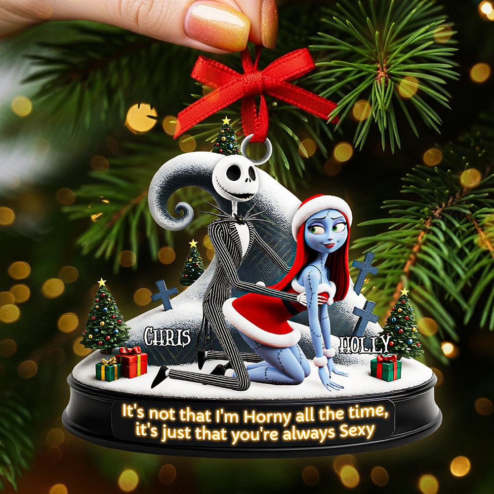 Personalized Acrylic Ornament Custom Message Gift for Couples