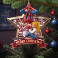 Personalized Acrylic Ornament Merry Christmas Star Gift for Couple Ornament GradoCreations