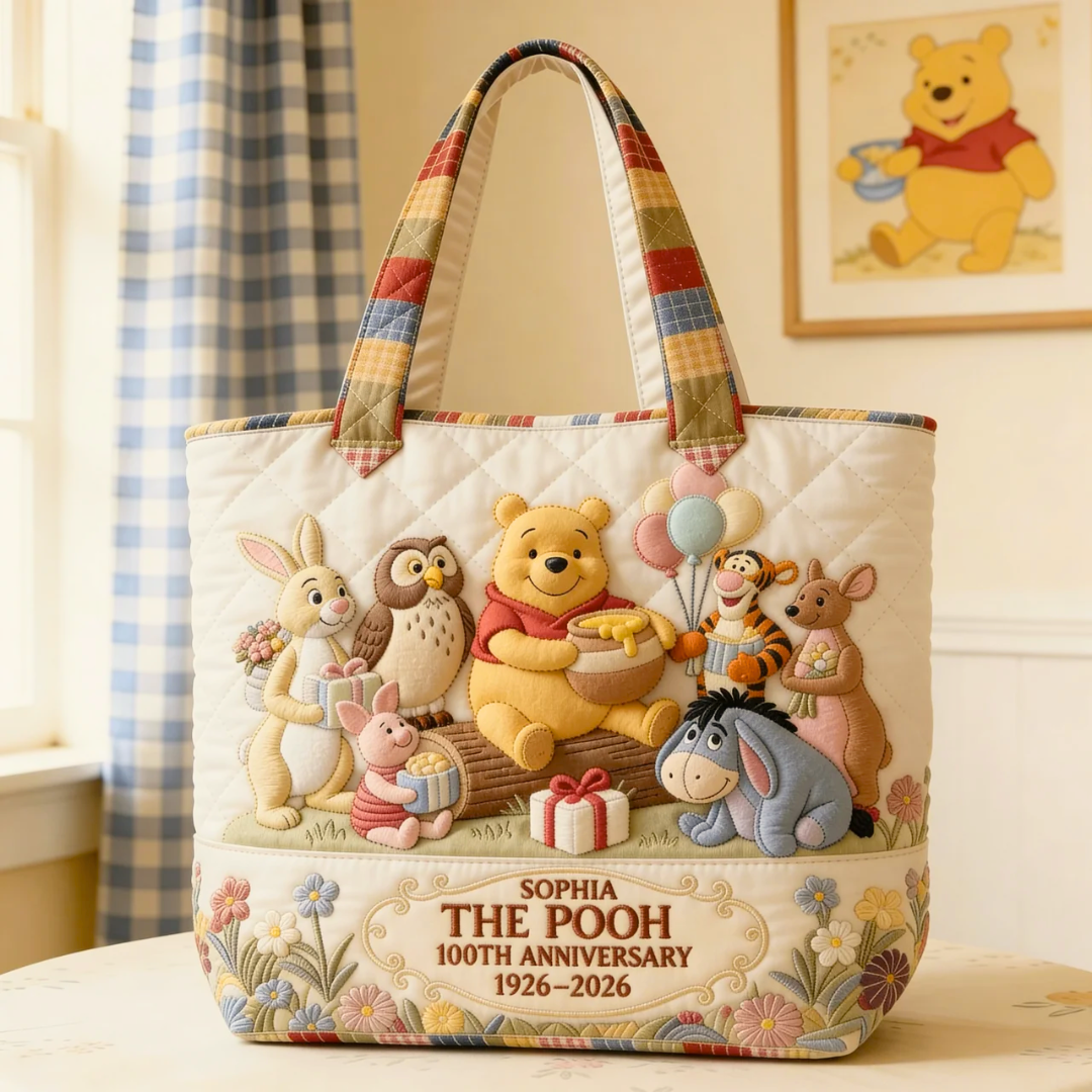 Personalized Quilted Tote Bag Celebrate 100 Years of Friendship Gift for Movie Fans