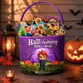 Personalized Halloween Spooky Basket Gift for Kids - Trick or Treat Basket GradoCreations